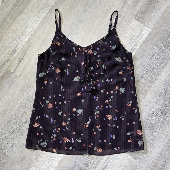 Cabi Women's Tank Top Size Small Purple Floral Summer Vacation Office - Picture 11 of 14
